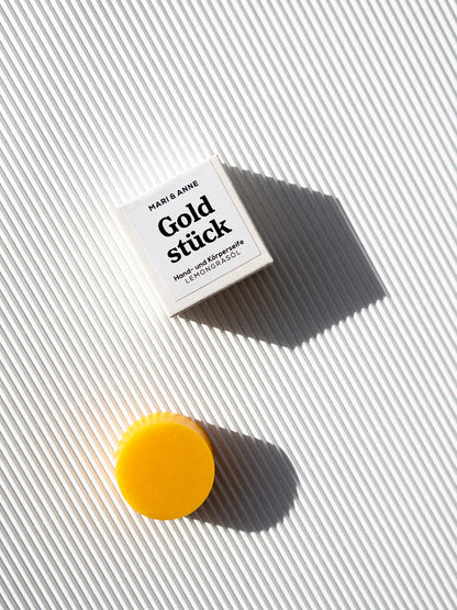 MARI & ANNE - Goldstück Hand- & Körperseife Lemon 80g - WERTE FREUNDE