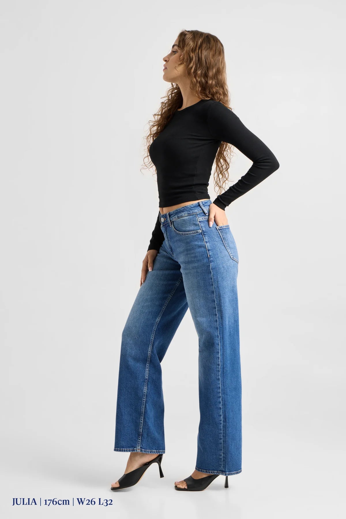 Dawn Denim - ASH Barrel Leg Minimal Stretch - Classic Medium Blue