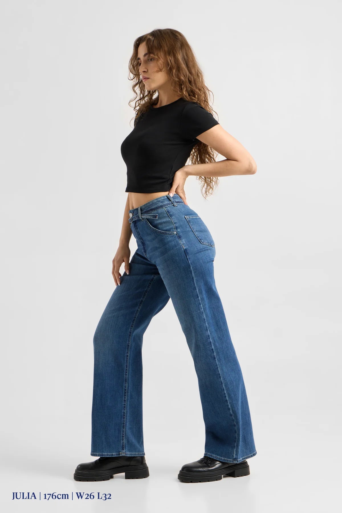 Dawn Denim - BLINK Wide Barrel Soft Denim - Classic Vintage Blue