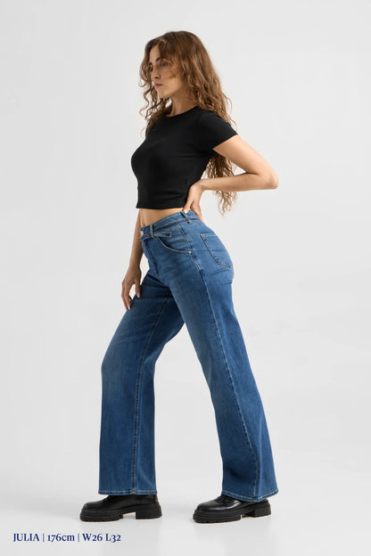 Dawn Denim - BLINK Wide Barrel Soft Denim - Classic Vintage Blue