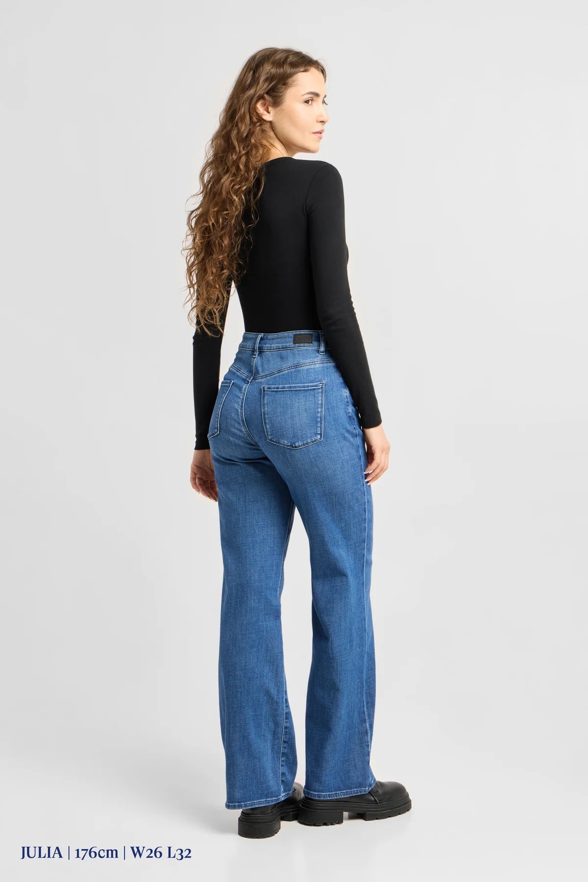 Dawn Denim - DEW Flared Soft Denim - Classic Medium Blue