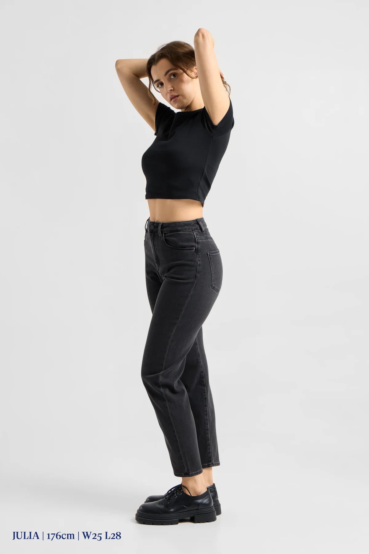 Dawn Denim - STARDUST O-Shape Soft Denim - Classic Black/Black