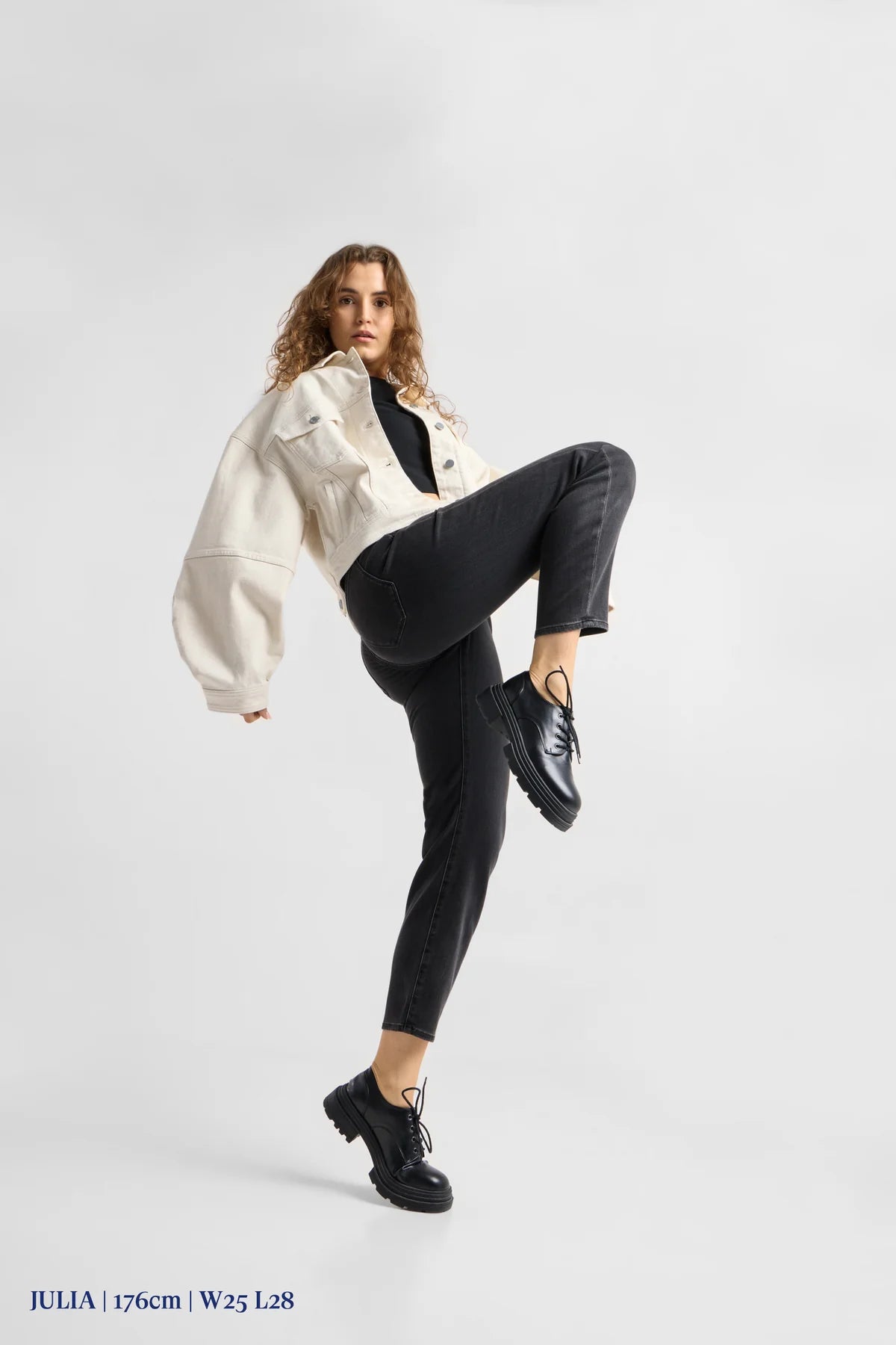 Dawn Denim - STARDUST O-Shape Soft Denim - Classic Black/Black
