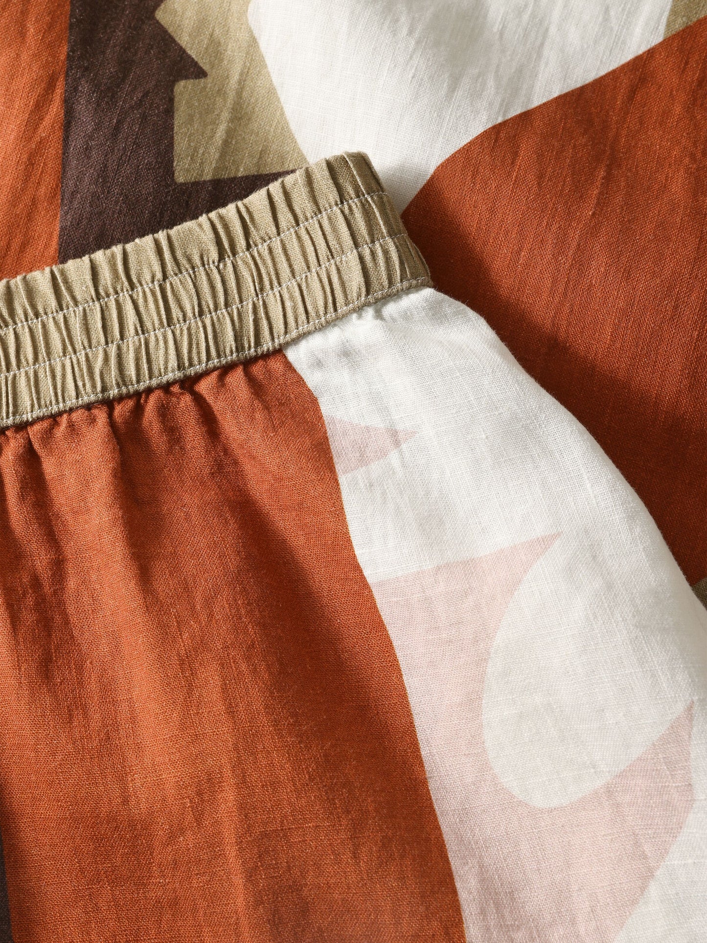 KCA - Linen print maxi skirt Multi color AOP - WERTE FREUNDE