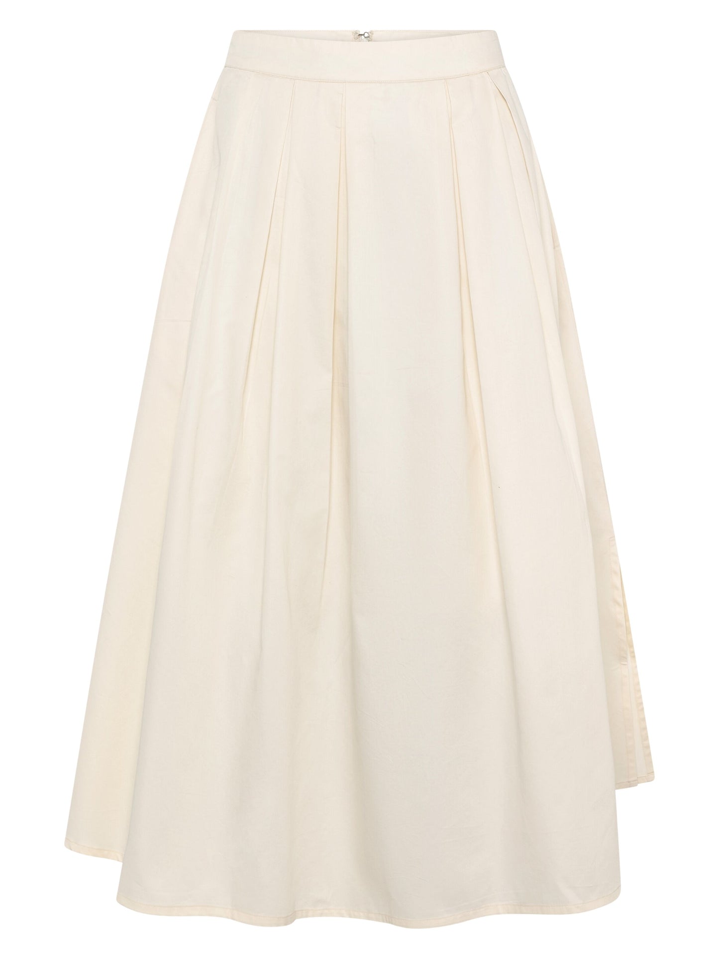KCA - Satin pleat skirt Egret - WERTE FREUNDE