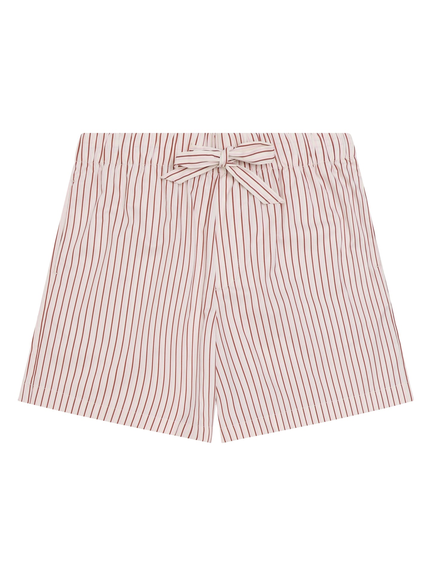 KCA - Nova relaxed satin shorts Red Stripe - WERTE FREUNDE