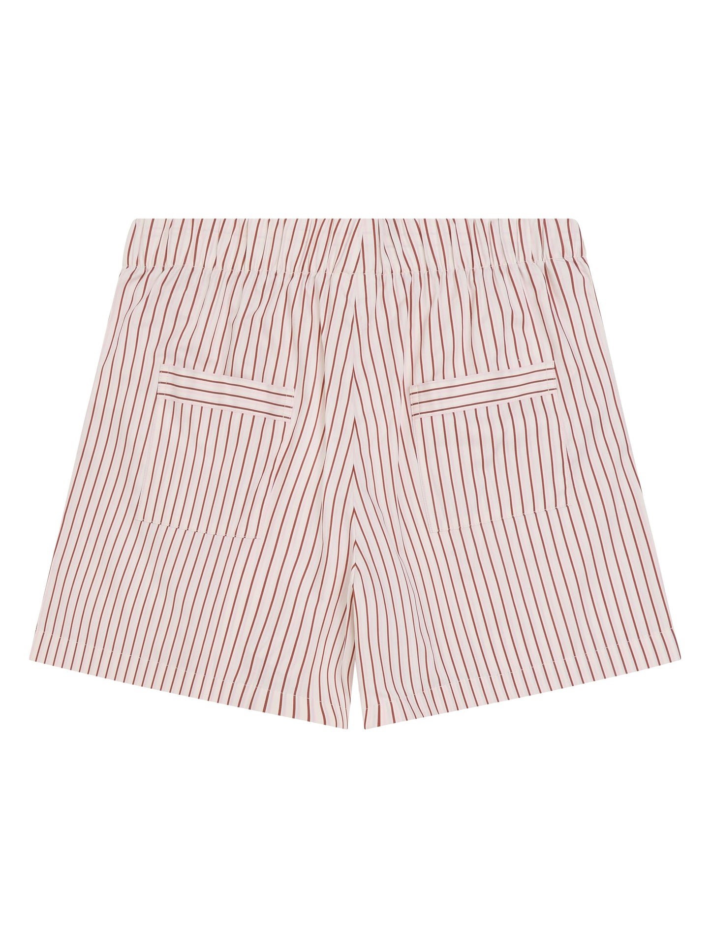 KCA - Nova relaxed satin shorts Red Stripe - WERTE FREUNDE