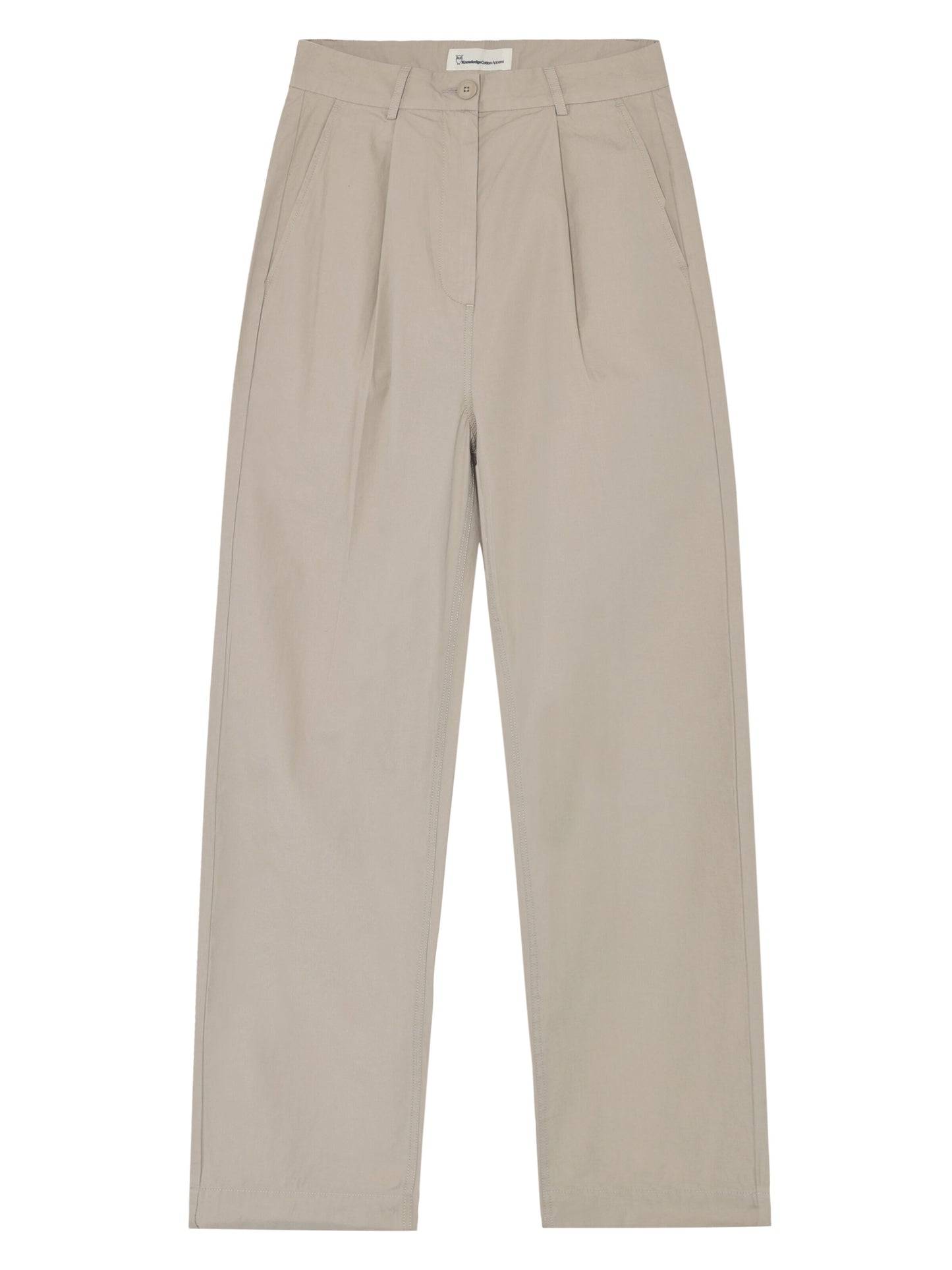 KCA - Poplin pleat pants Light feather gray - WERTE FREUNDE