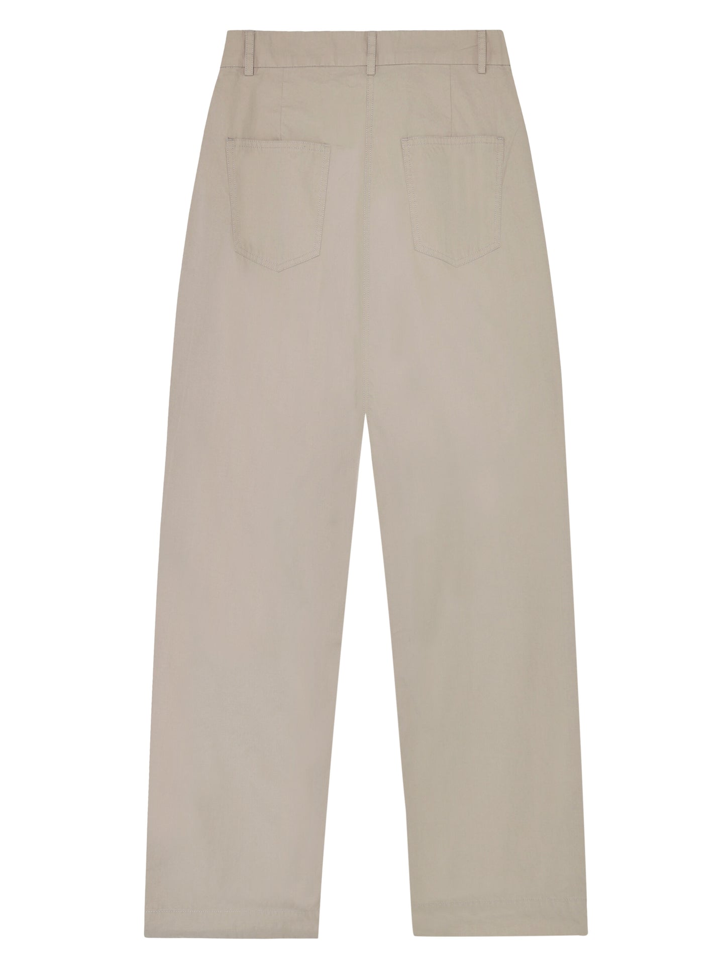 KCA - Poplin pleat pants Light feather gray - WERTE FREUNDE