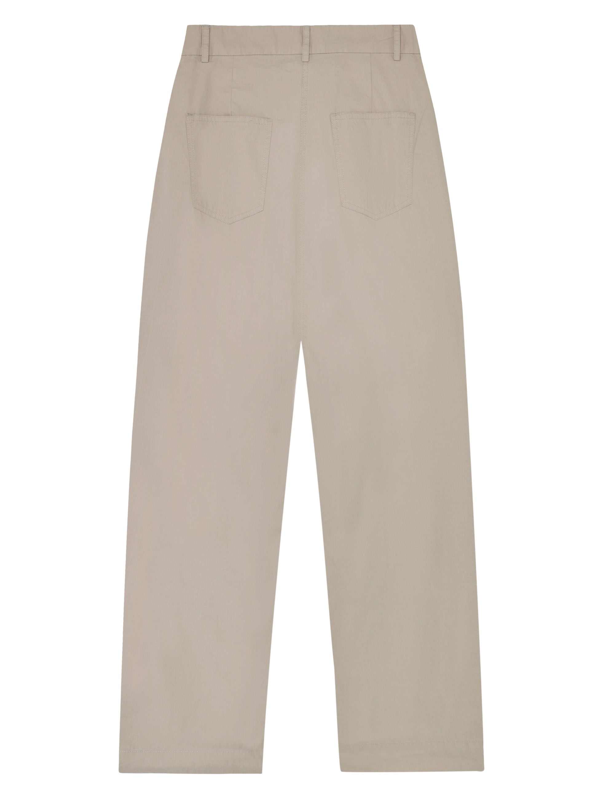 KCA - Poplin pleat pants Light feather gray - WERTE FREUNDE