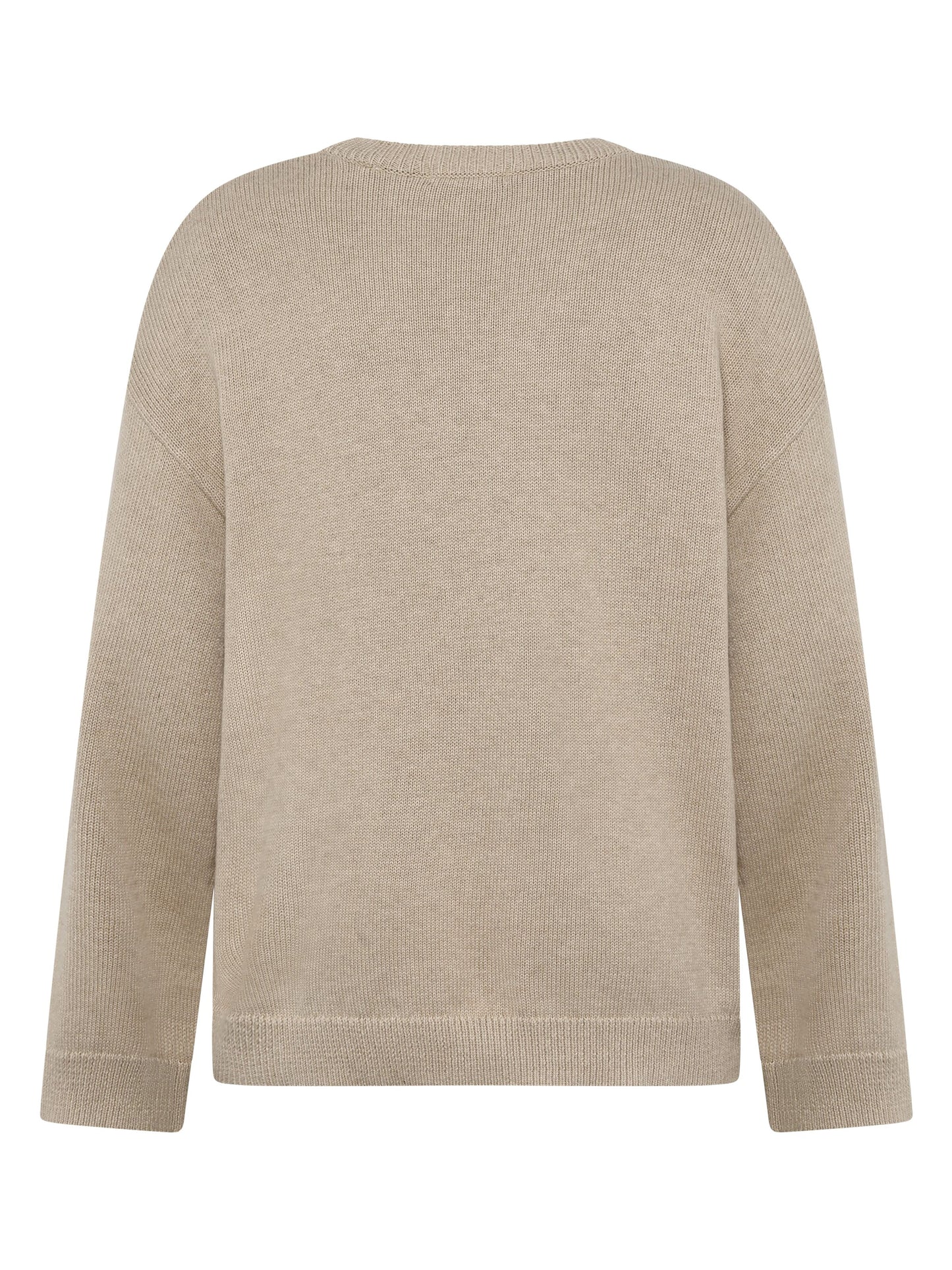 KCA - Cashmere crew neck sweater Light feather gray - WERTE FREUNDE