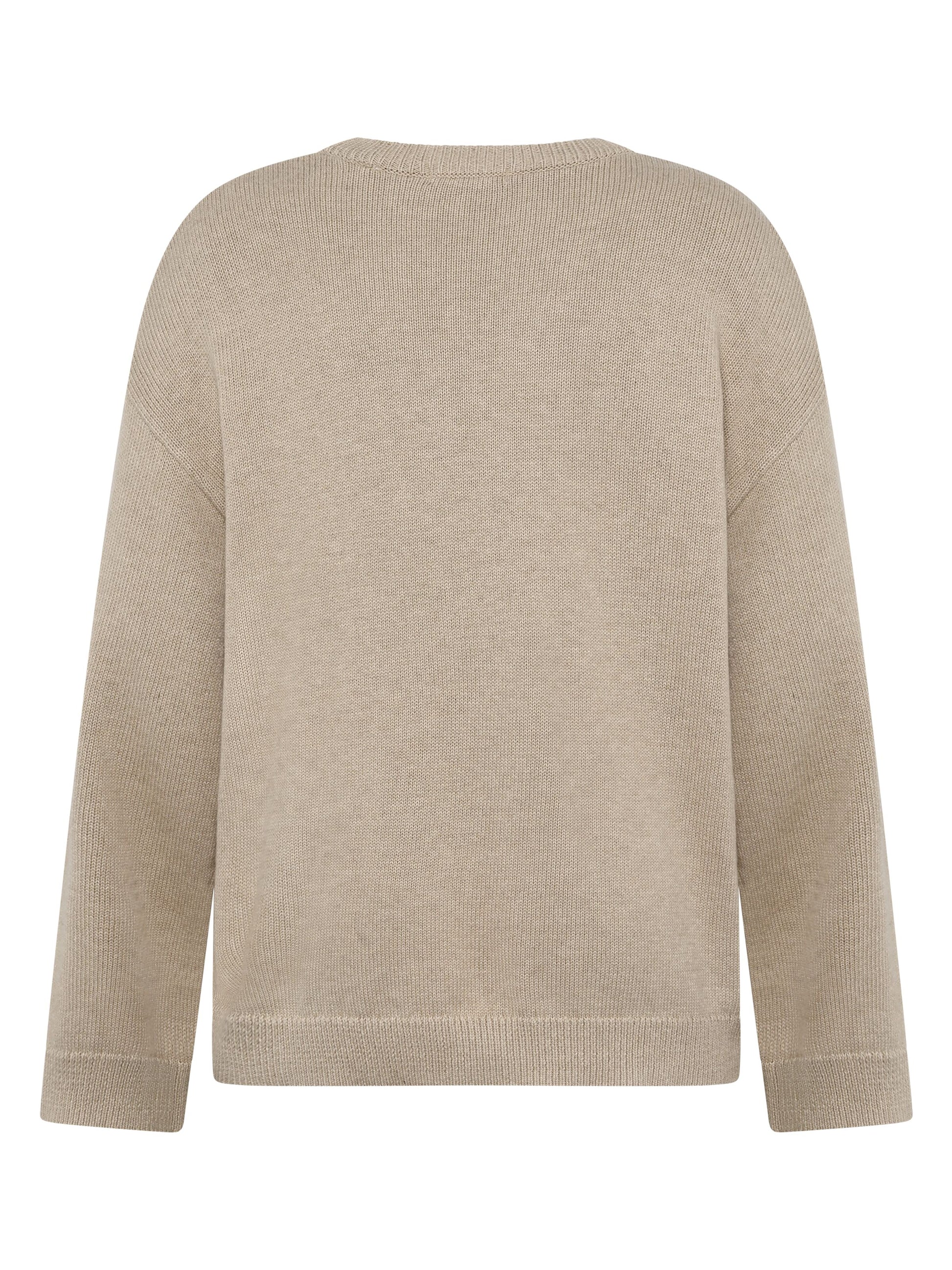 KCA - Cashmere crew neck sweater Light feather gray - WERTE FREUNDE