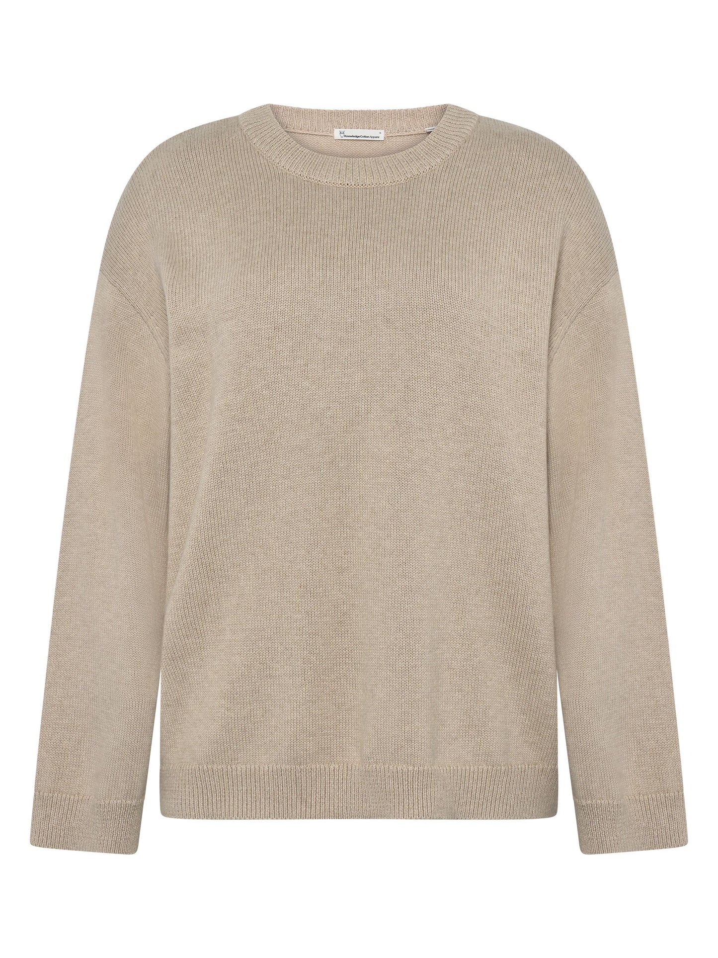 KCA - Cashmere crew neck sweater Light feather gray - WERTE FREUNDE