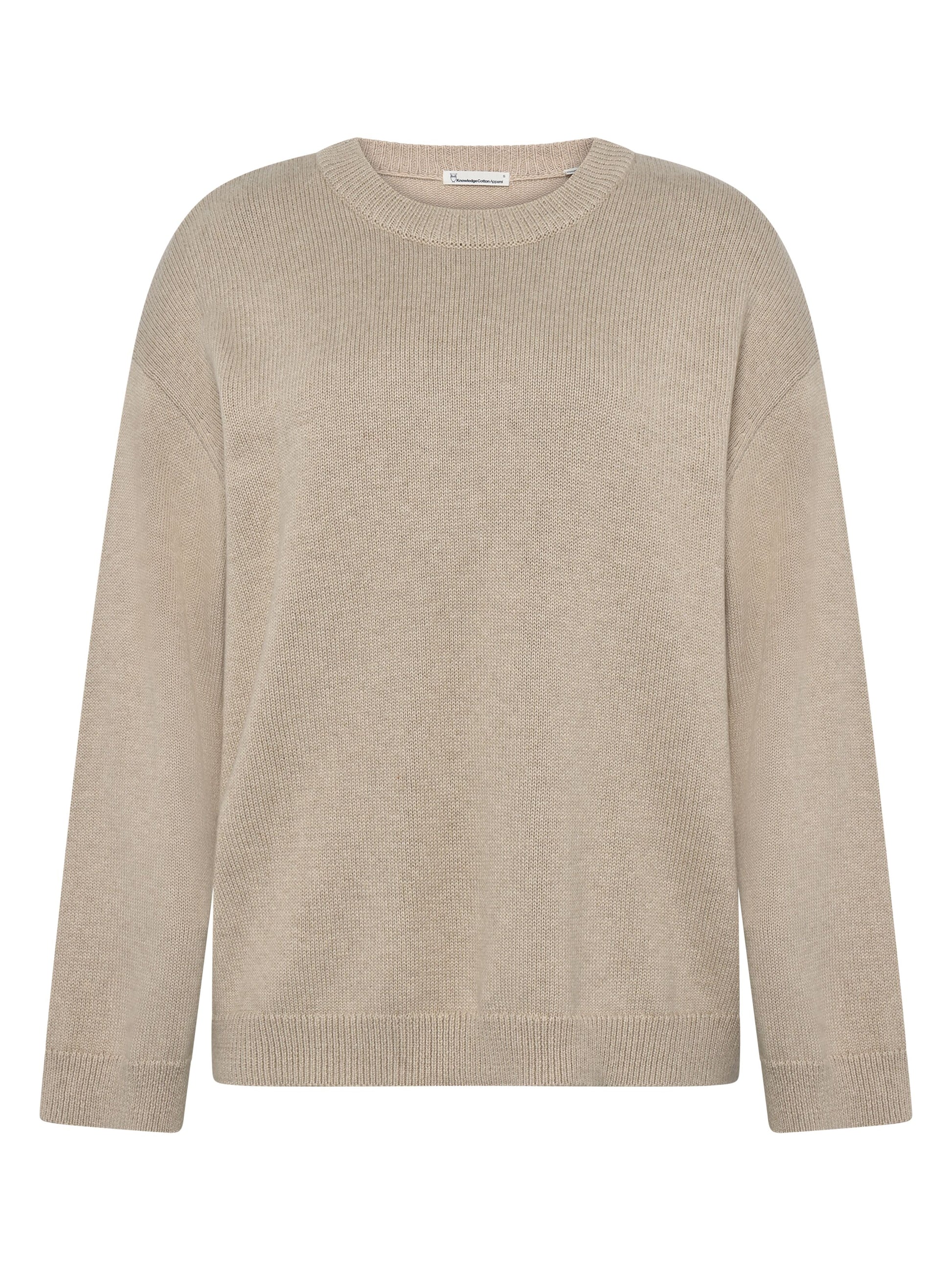 KCA - Cashmere crew neck sweater Light feather gray - WERTE FREUNDE