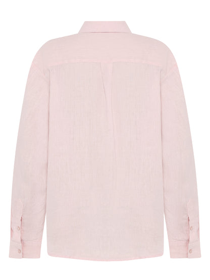 KCA - Loose linen shirt Pale Lilac - WERTE FREUNDE
