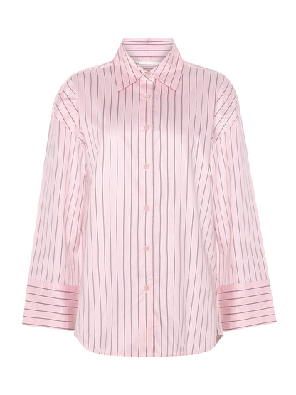 KCA - Dew relaxed stripe shirt Red Stripe - WERTE FREUNDE