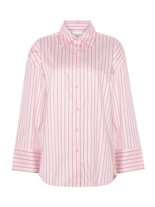 KCA - Dew relaxed stripe shirt Red Stripe - WERTE FREUNDE