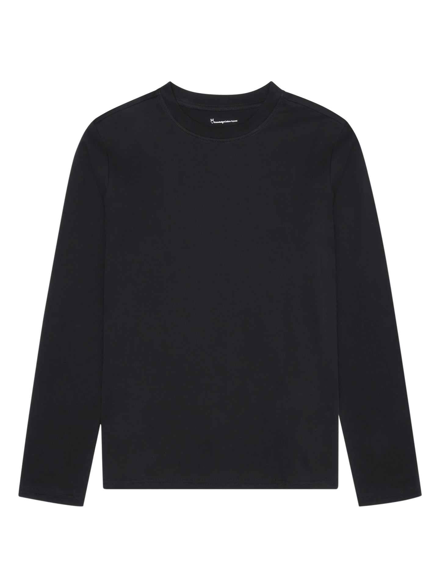 KCA - Basic pima cotton long sleeve t-shirt - Vegan Black Jet