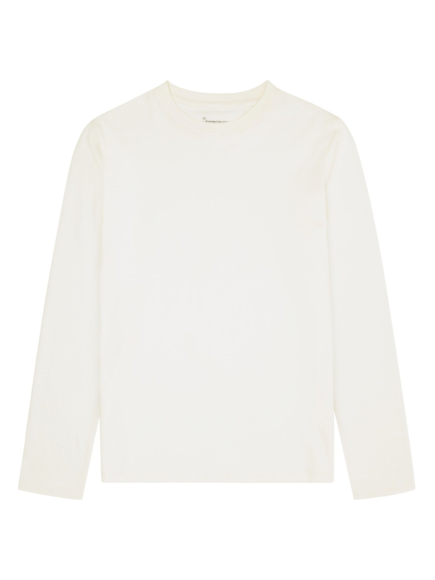 KCA - Basic pima cotton long sleeve t-shirt - Vegan Egret