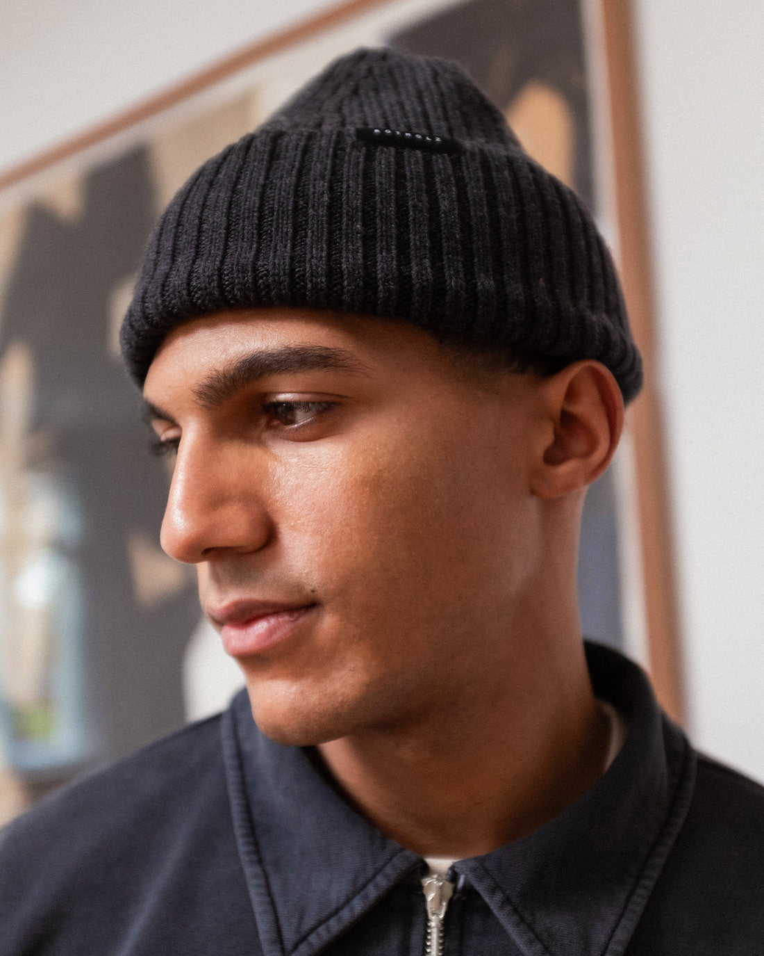 ROTHOLZ - Classic Ribbed Beanie Merino Wool Warm Anthracite - WERTE FREUNDE