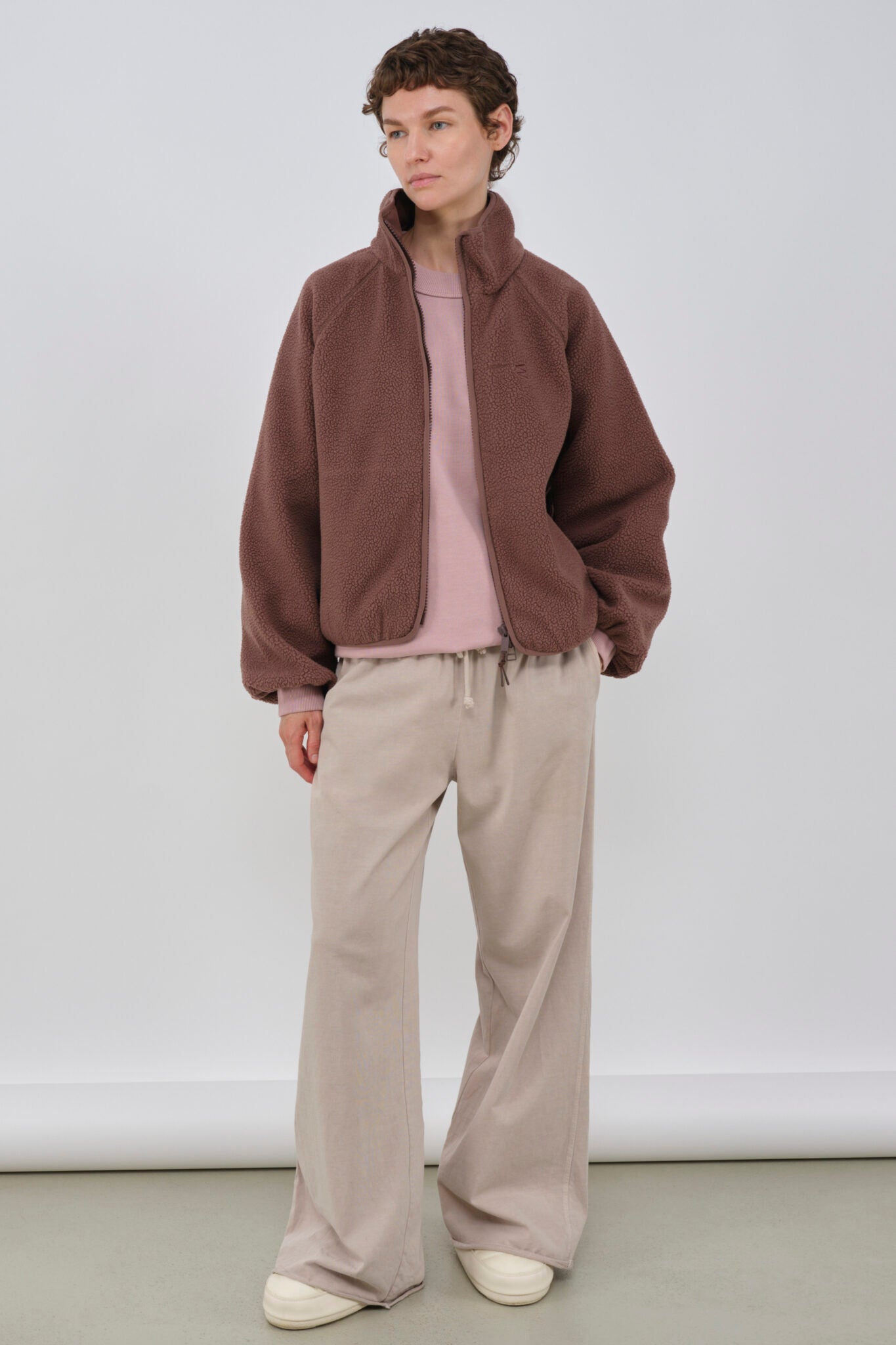 embassy - CALI FLEECE JACKET FRENCH ROAST - WERTE FREUNDE