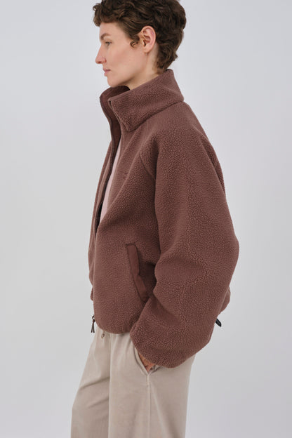 embassy - CALI FLEECE JACKET FRENCH ROAST - WERTE FREUNDE