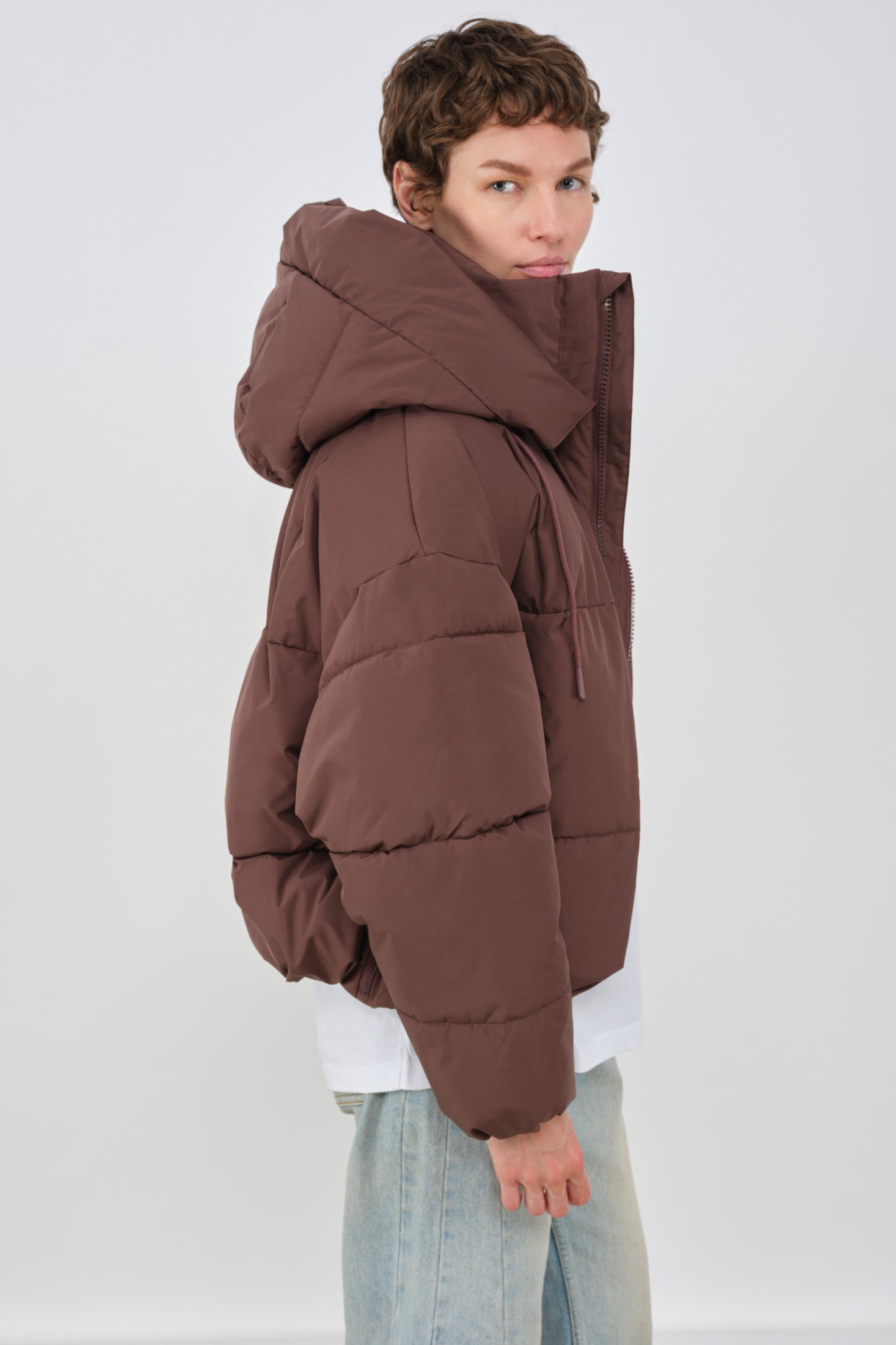embassy - ZONZA PUFFER JACKET FRENCH ROAST - WERTE FREUNDE