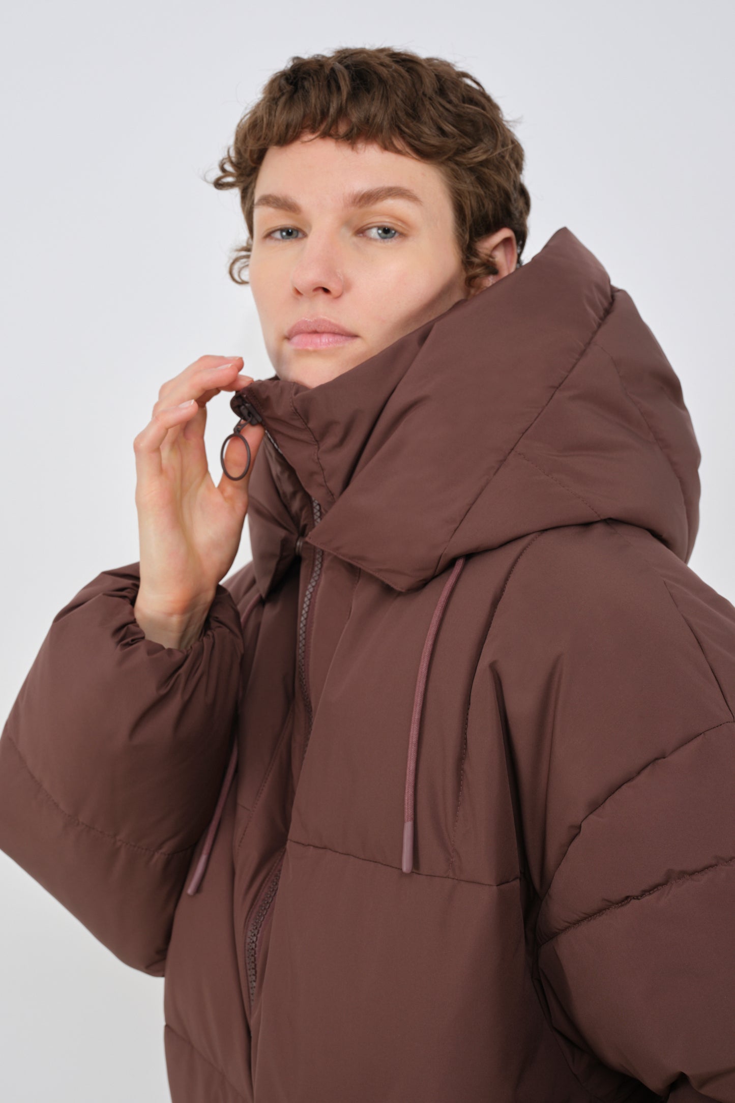 embassy - ZONZA PUFFER JACKET FRENCH ROAST - WERTE FREUNDE