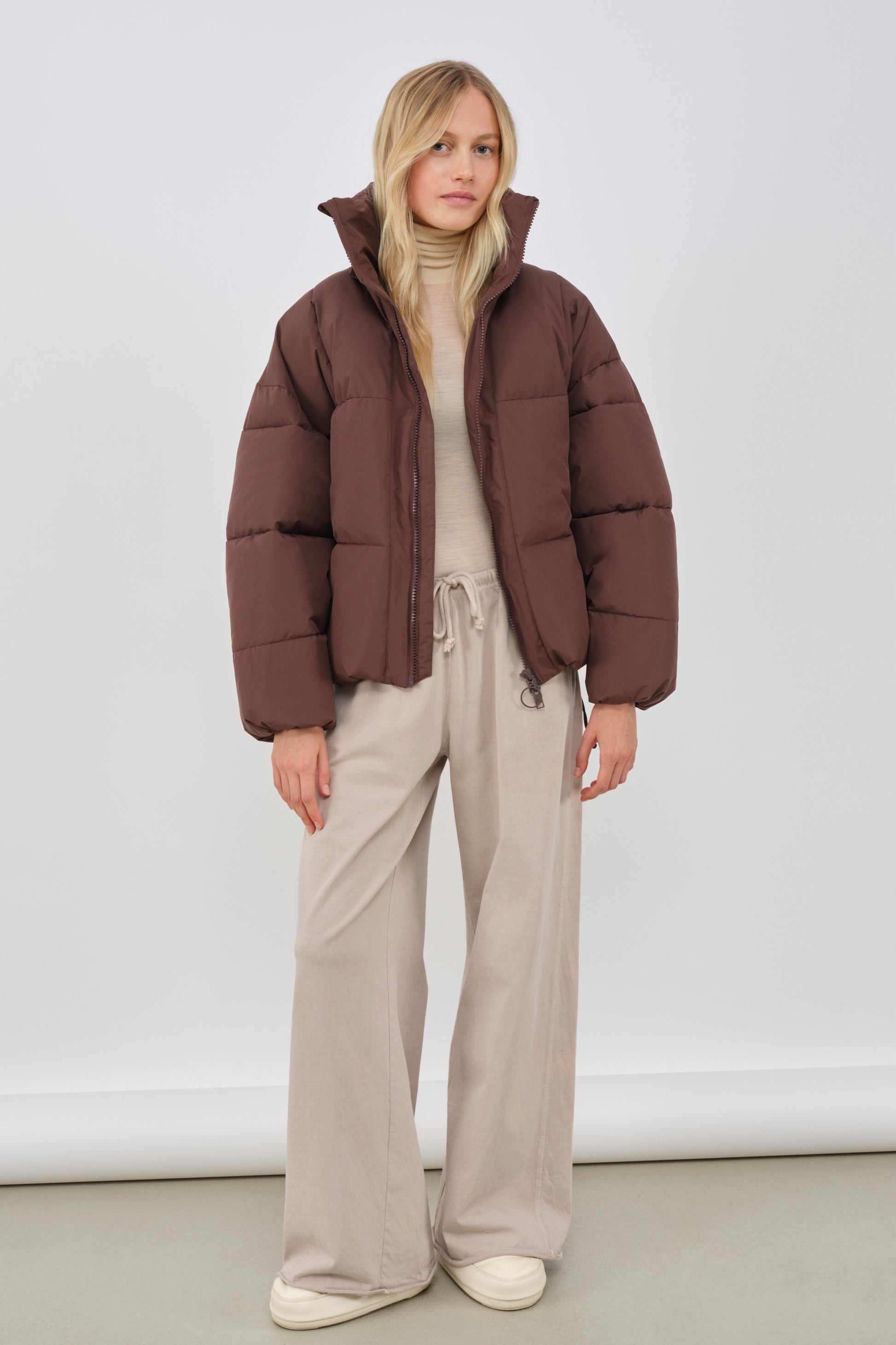 embassy - ZONZA PUFFER JACKET FRENCH ROAST - WERTE FREUNDE