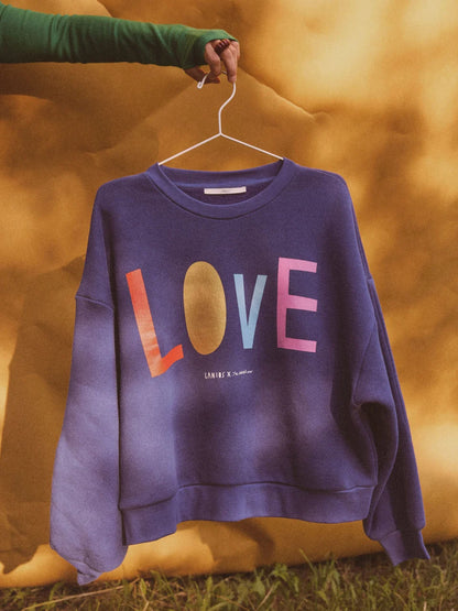 LANIUS - Statementsweatshirt blue moon
