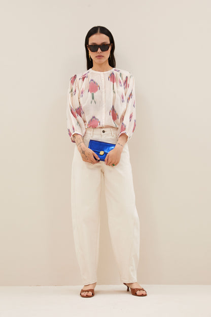 by-bar - becky ikat blouse spring ikat - WERTE FREUNDE