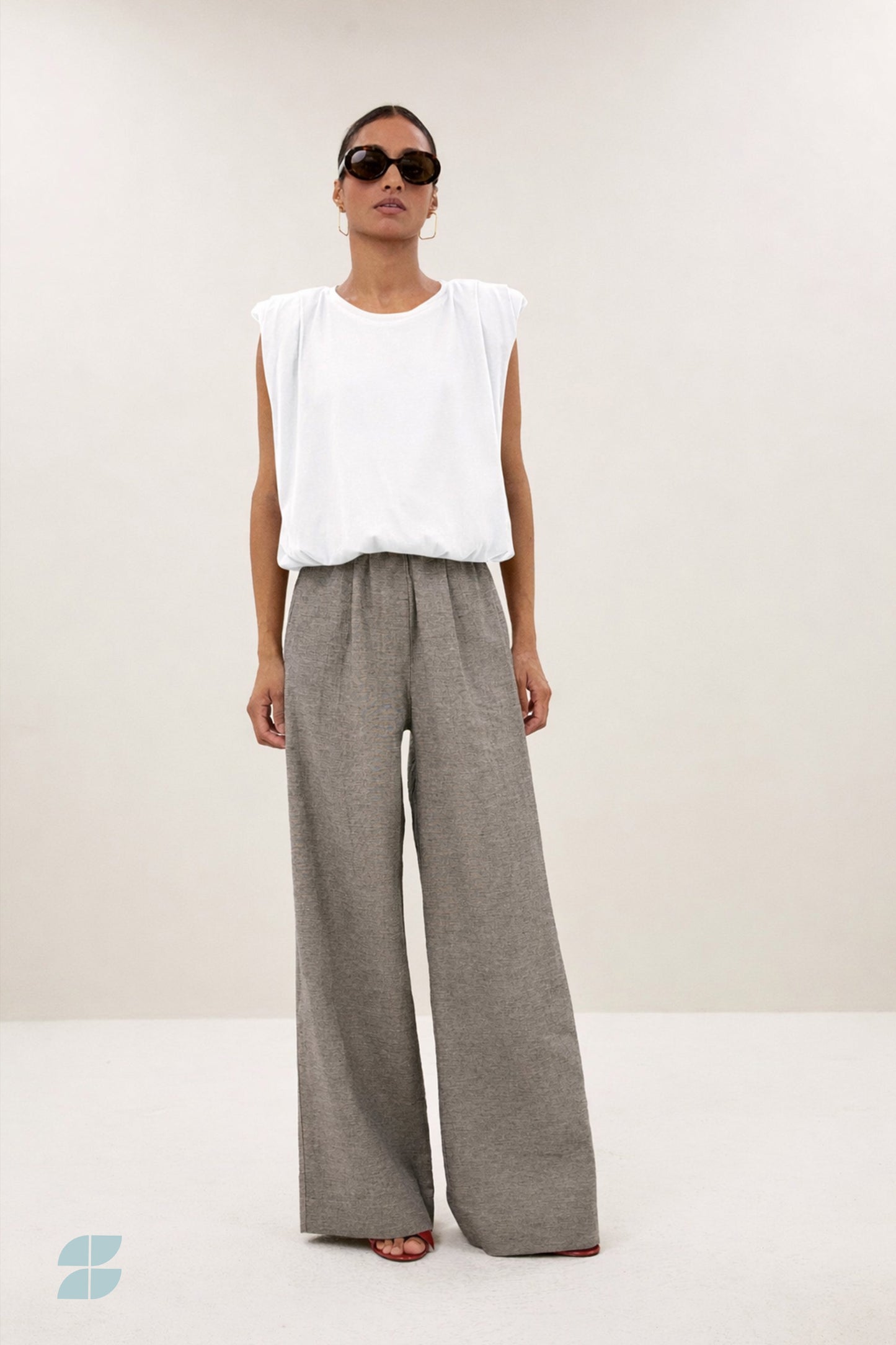by-bar - nilou jersey top off white - WERTE FREUNDE