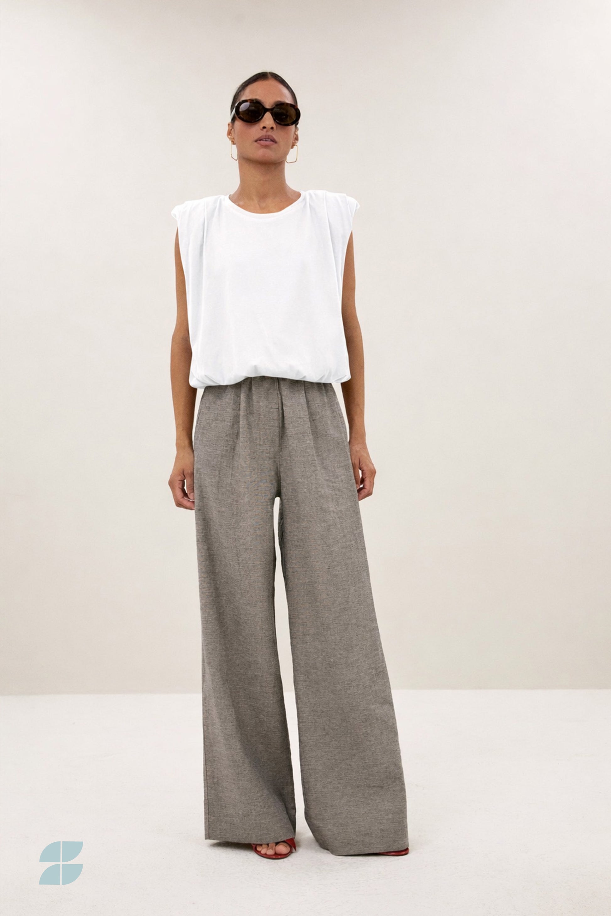 by-bar - nilou jersey top off white - WERTE FREUNDE