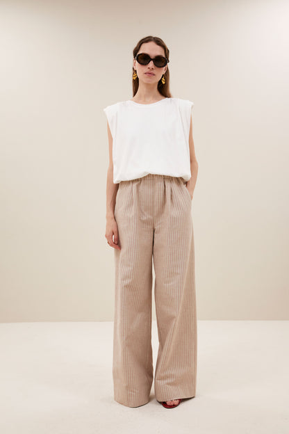 by-bar - nilou jersey top off white - WERTE FREUNDE