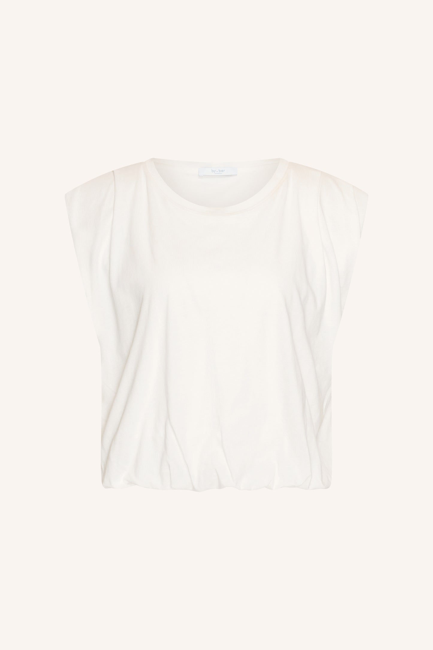 by-bar - nilou jersey top off white - WERTE FREUNDE