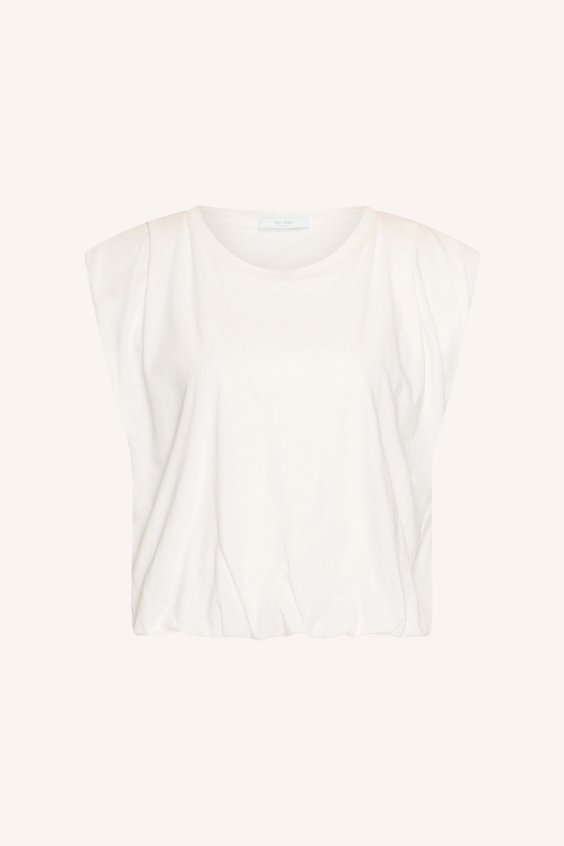 by-bar - nilou jersey top off white - WERTE FREUNDE