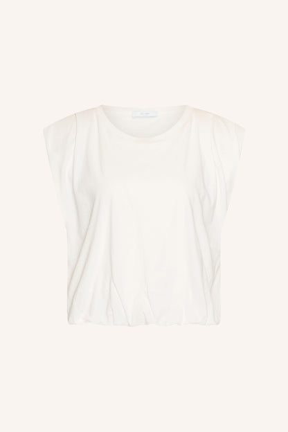 by-bar - nilou jersey top off white - WERTE FREUNDE