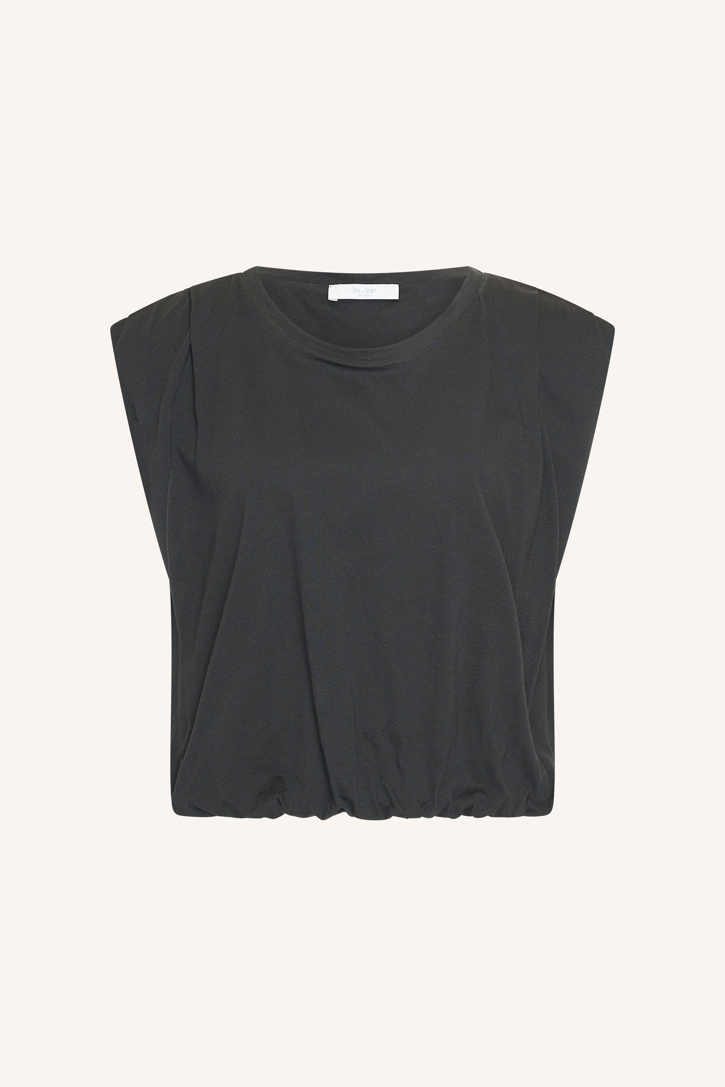 by-bar - nilou jersey top jet black - WERTE FREUNDE