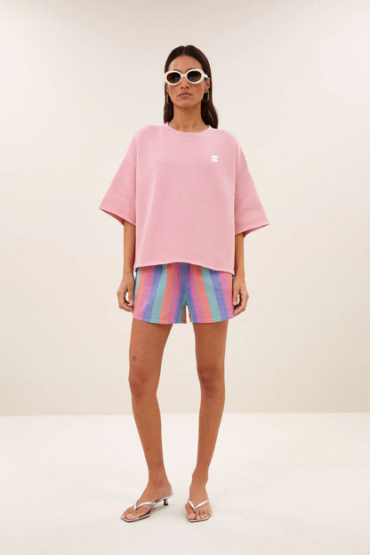 by-bar - isa rainbow shorts rainbow stripe - WERTE FREUNDE