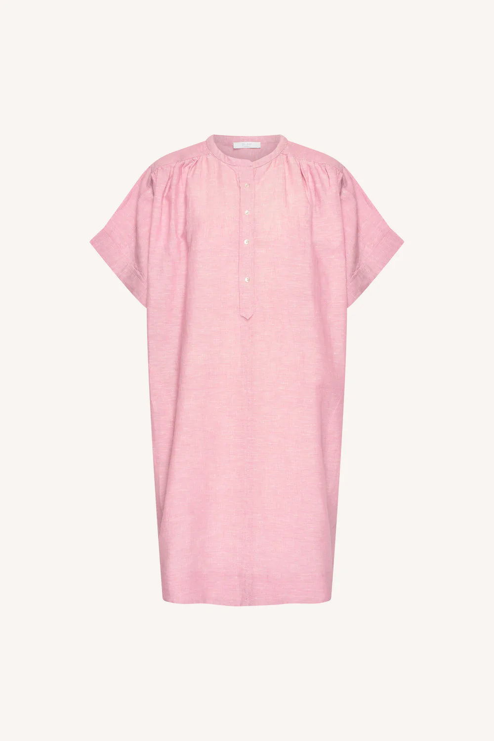 by-bar - amber linen dress dusty pink - WERTE FREUNDE