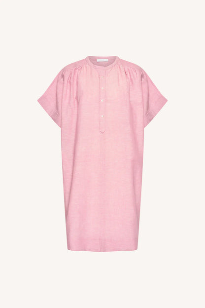by-bar - amber linen dress dusty pink - WERTE FREUNDE