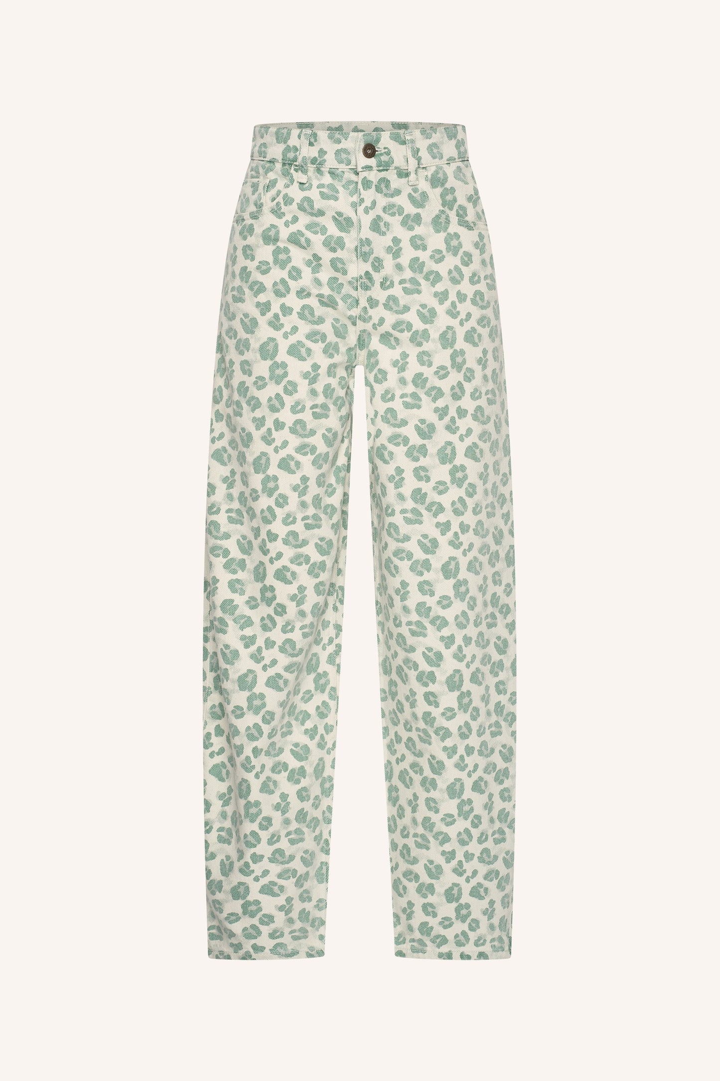 by-bar - lew green cheetah pants green cheetah - WERTE FREUNDE