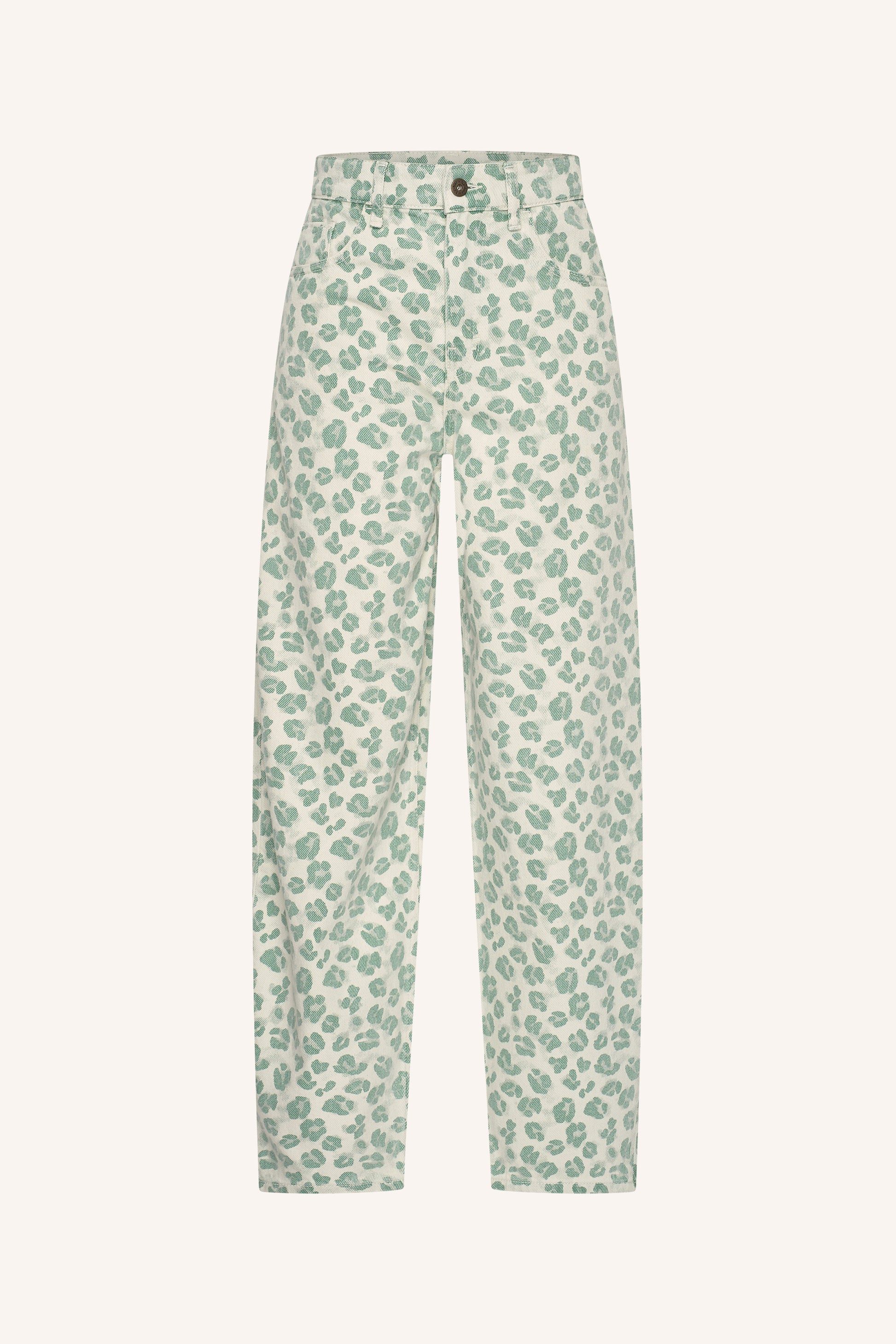 by-bar - lew green cheetah pants green cheetah - WERTE FREUNDE