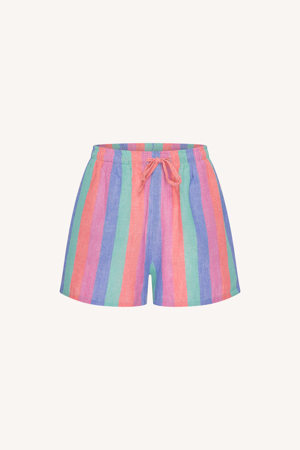 by-bar - isa rainbow shorts rainbow stripe - WERTE FREUNDE