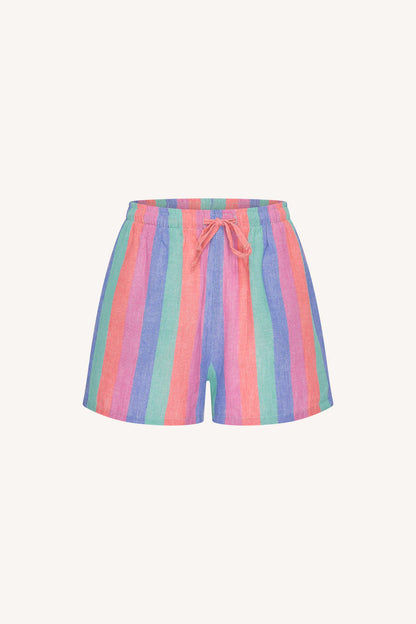 by-bar - isa rainbow shorts rainbow stripe - WERTE FREUNDE