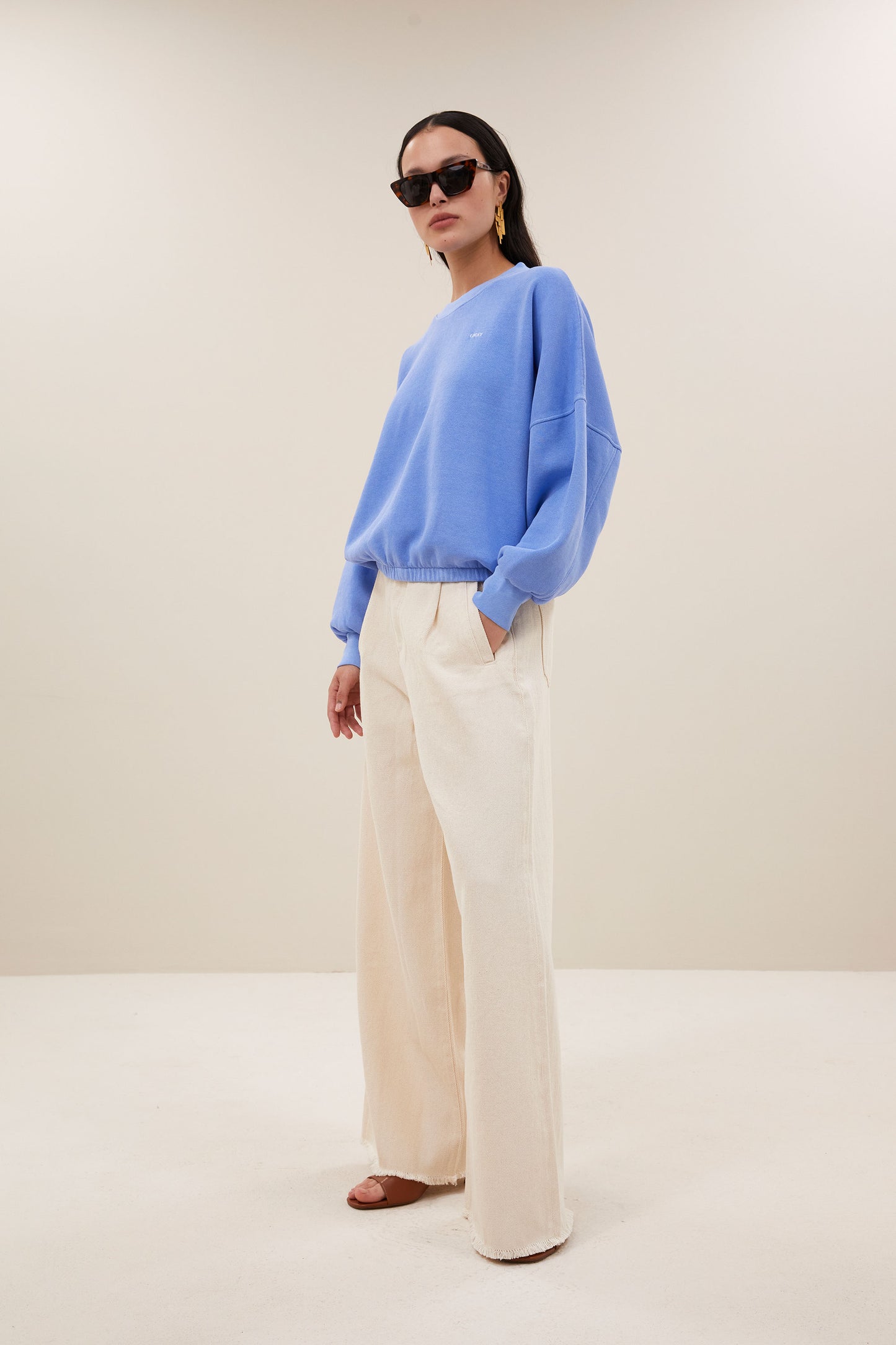 by-bar - malyn sweater city blue - WERTE FREUNDE