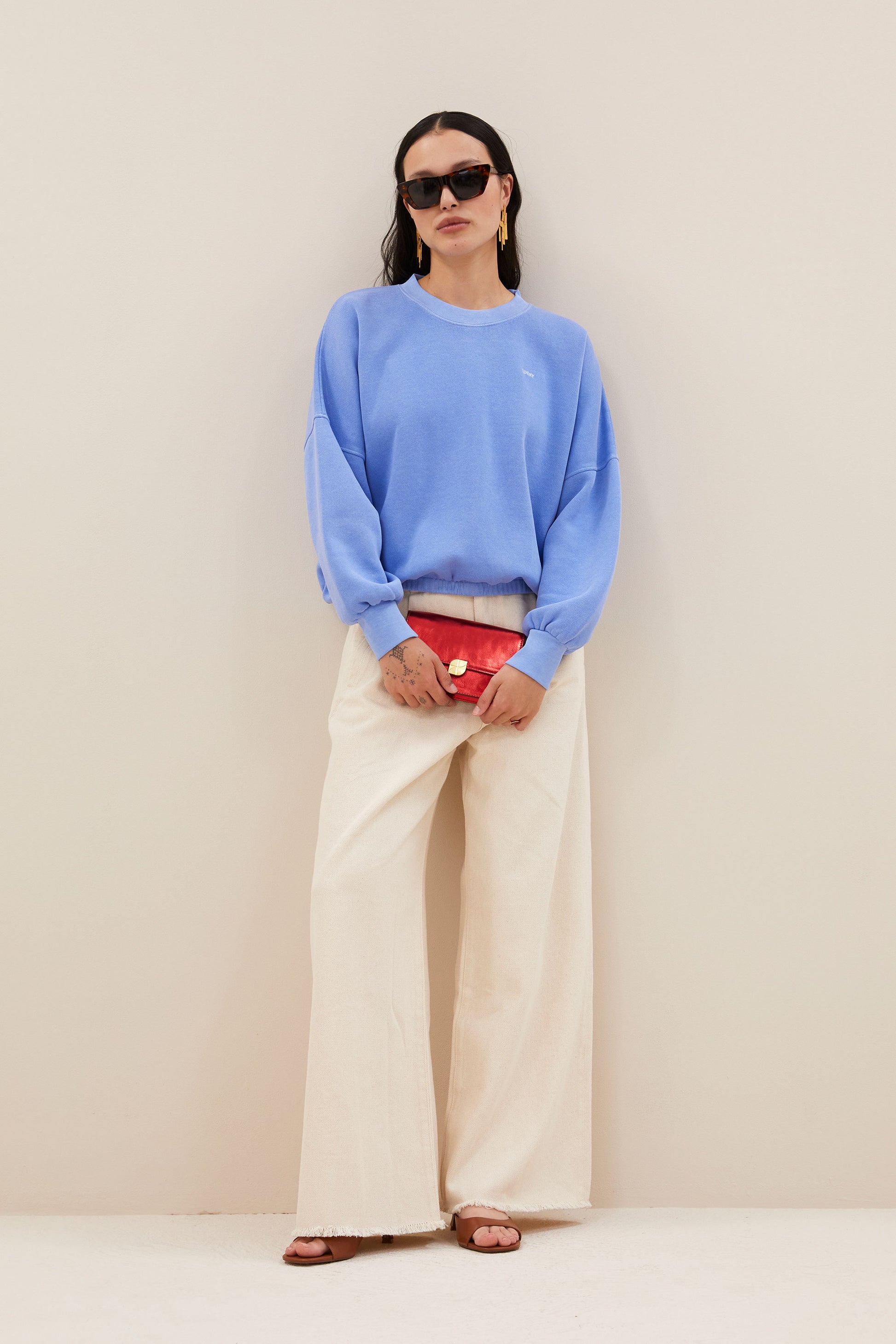 by-bar - malyn sweater city blue - WERTE FREUNDE