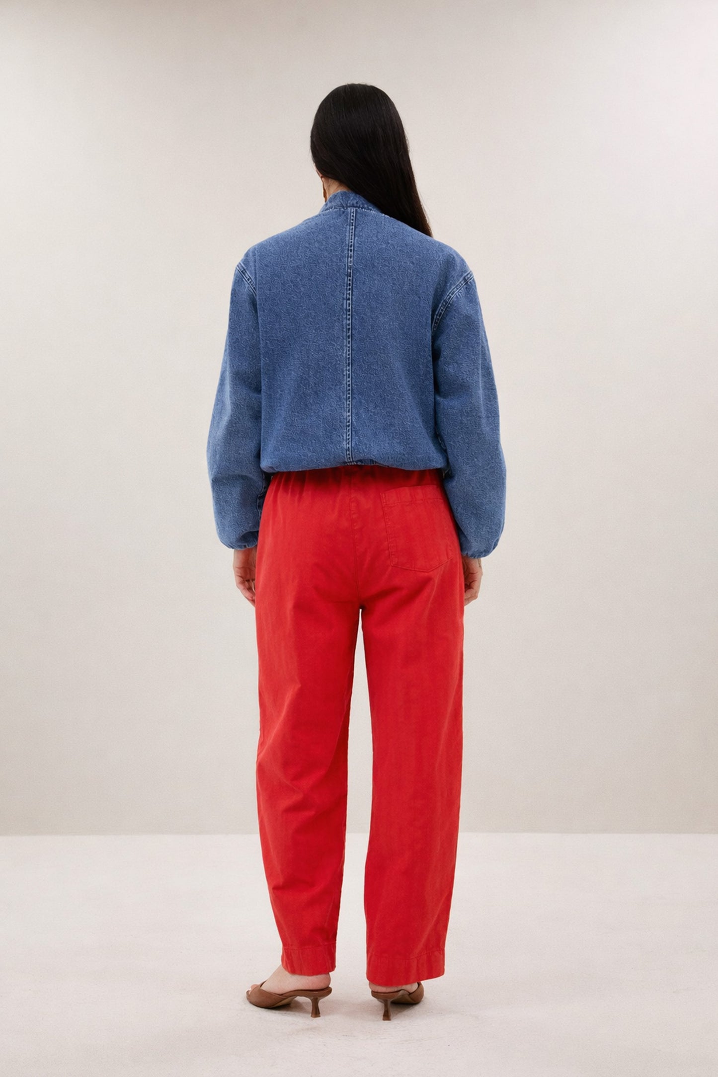 by-bar - maggie denim jacket mid denim - WERTE FREUNDE