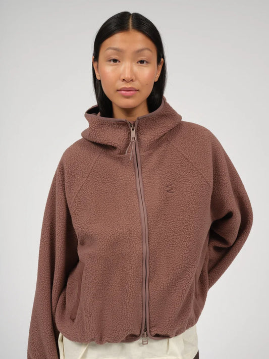 embassy - BLANCA FLEECE JACKET FRENCH ROAST
