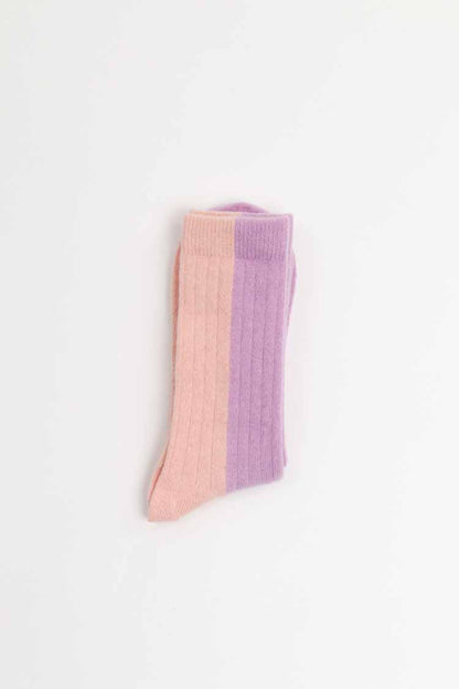 Suite 13 - BICOLOR SOCKS WOOL PEACH